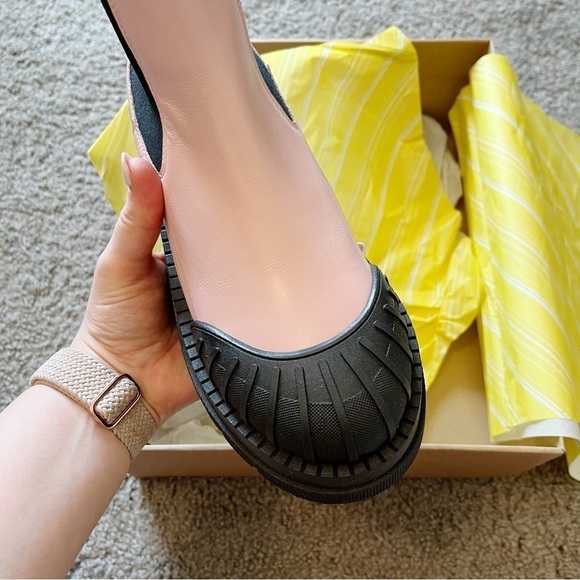 Anthropologie Maeve NEW Chelsea Boots Light Pink Genuine Leather Size 38 US 7 - Picture 7 of 12